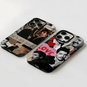 Pedro Pascal Collage Pics Phone Case New For IPhone17 16 15 14 13 12 11 Pro Max X XR XSMax 7 8 Plus Glossy Film Hard PC Cover