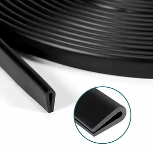 Car Door Bumper Soundproof Dustproof Paint Protection Sealing Rubber Strip, 5 Meter Roll Car Door Decoration Trim, Car Door Protector, Ca Prop 65 Compliant