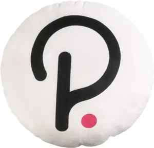 Polkadot Pillow - Round Stuffed Plush Crypto Pillow by BlockCraft.Shop DOT Plush Pillow