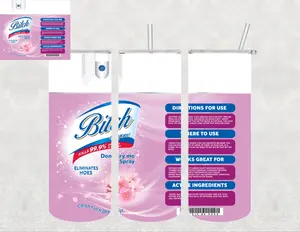 Bitch Be Gone 20oz Stainless Steel Tumbler with Lid and Straw
