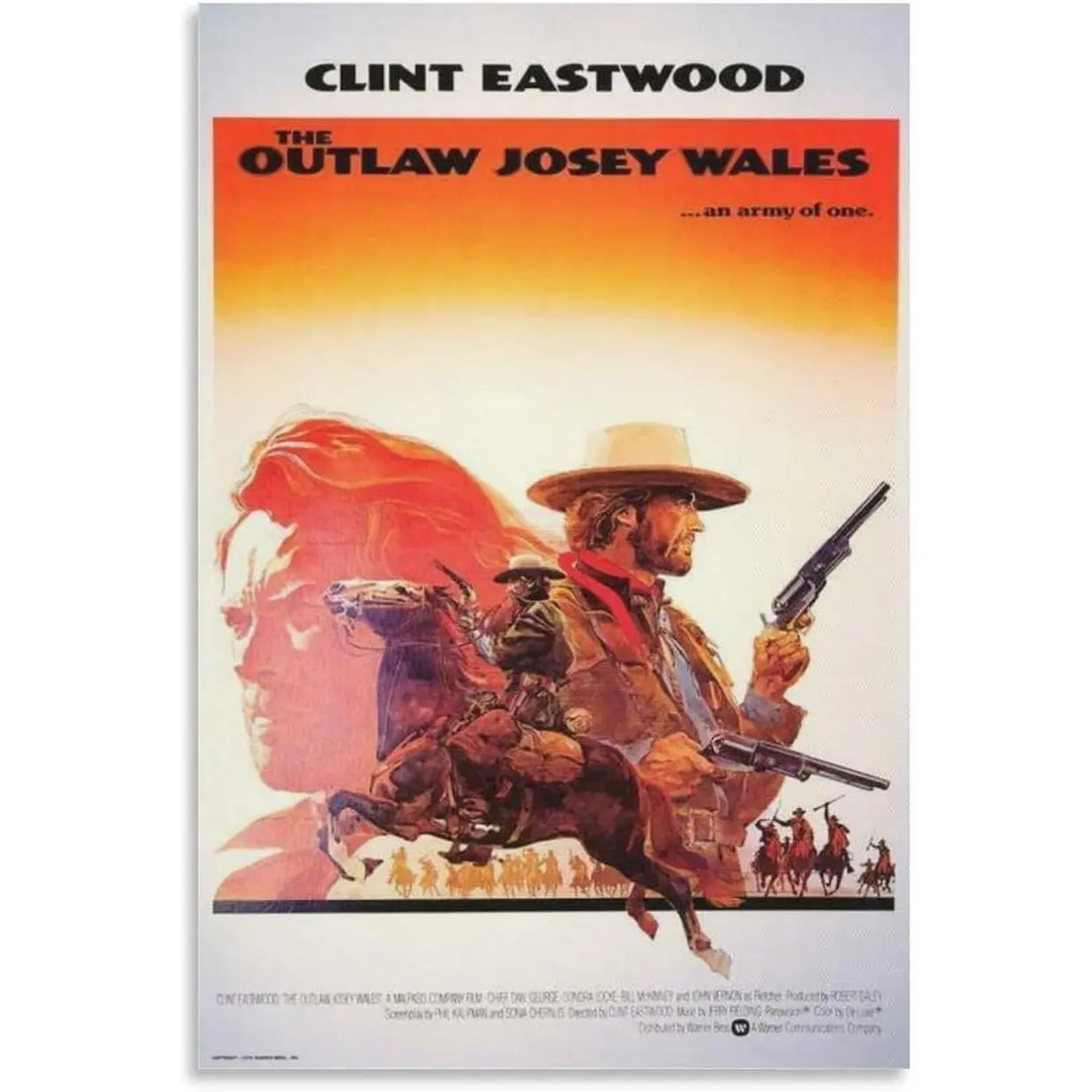 THE OUTLAW JOSEY WALES Movie Poster Posters Wall Art Painting Canvas Living Room Prints Bedroom Decor Poster Artworks