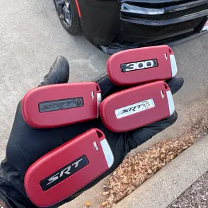 Dodge Charger Challenger Key Fob Shell Red SRT Logo for Charger and Challenger Models