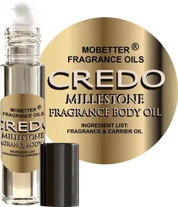MOBETTER FRAGRANCE OILS Credo Millestone Unisex Body Oil 1/3 oz roll on Glass Bottle