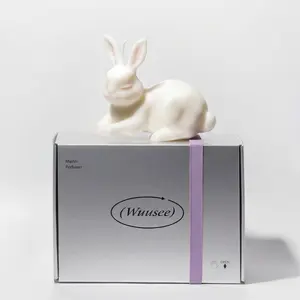 Wuusee Blueprint Supreme Rabbit Series Extra Large Rabbit Scented Candle in Gift Box Long Lasting Fragrance Ideal for Birthdays Christmas