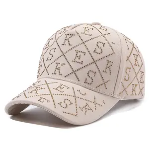 Unisex Plain 1-Size Adjustable Snapback Cap with Rhinestone Lettering - Lightweight Baseball Hat for Smaller Forehead Look, Outdoor Travel, Hand Wash Fashion Accessory for Spring Summer, One-Size