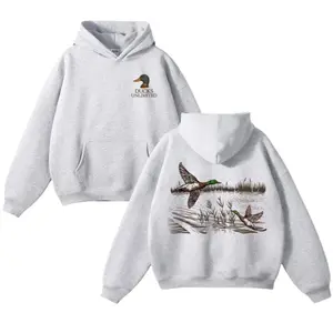 Ducks Unlimited Mallard Hoodie, Scenic Flying Ducks Artwork For Men Shirt, Great For Hunting Season & American Sweatshirt, Unisex Sweater Pullover Tee