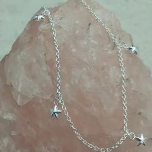 Sterling Silver Star Anklet