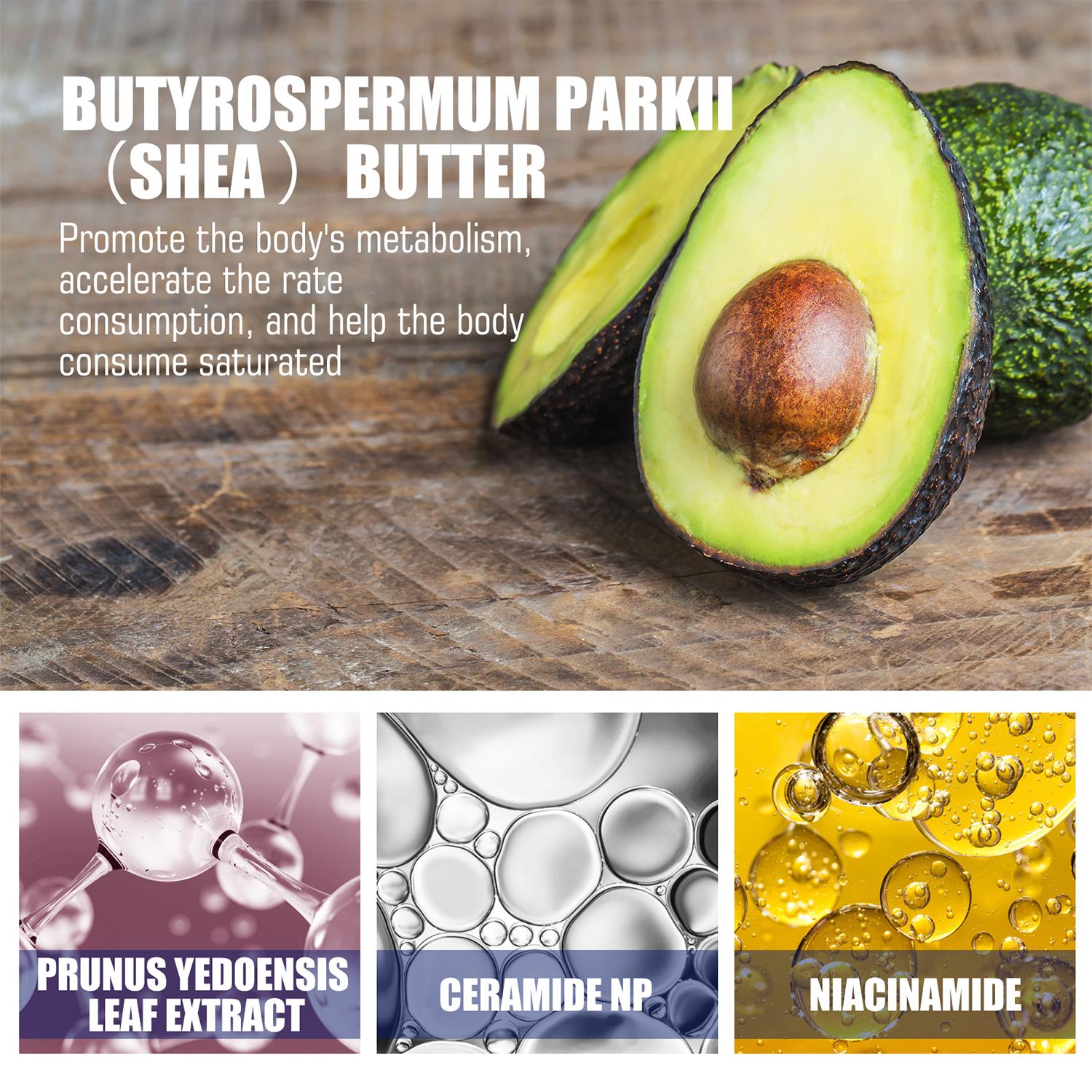 TrueRelief Shea Butter Hot Sweat Massage Cream, Body Cream for Abdomen, Chest, Buttocks, Arms, Lifting and Firming Skin, Large Capacity Body Care Product for Women, Body Contouring Cream, Cosmetic