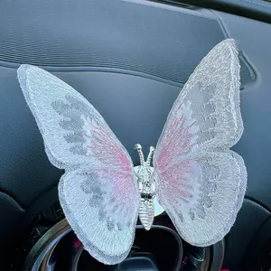 Alloy Embroidery Fragrance Butterfly Hanging Decor Car Deodorizer, 1/3/5PCS Tool-Free Multi-Color Home & Car Accessories