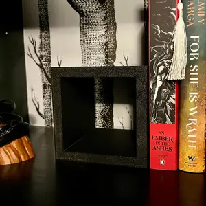 The Cube Bookend Book Riser Set - 3D Printed Bookshelf Bookish Decor