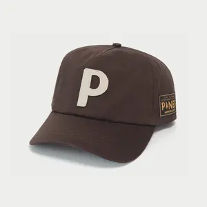 Canvas Letter Cap (Brown)