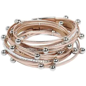 Leather Wrap Bracelets for Women -  Bracelets  Clasp Bangle Bracelet with Beads   for Women and Mother