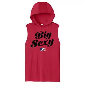 BIG SEXY (Black) - Hooded Muscle Tee