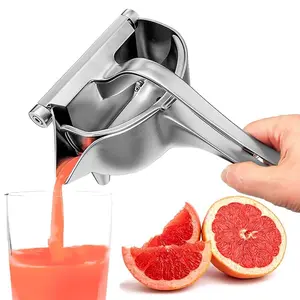 Heavy Duty Citrus Juicer Press - Stainless Lemon Orange Squeezer for Effortless Juice Extraction - Manual Hand Press Juicer for Lemon, Orange, Lime, Grapefruit & Pomegranate, Durable Ergonomic Handle, Easy Clean Design Kitchen Utensils