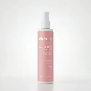 Cherie All-In-One Leave-In Multibenefit Treatment 250ml Infused with Macadamia Flaxseed & Camellia Oils for Hydration Smoothness Protection Vegan Paraben-Free Silicone-Free Cruelty-Free Hair Care