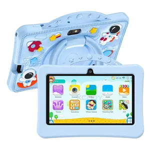 7 Inch Kids Touchscreen Android Tablet PC 13.0 4GB 64GB, Dual Camera 2mp+5mp, WiFi Bluetooth-compatible, Shockproof Case, Parental Control, Ideal Gift