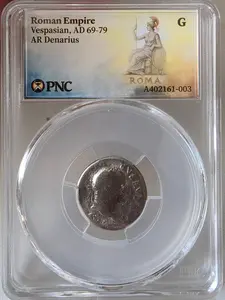 Vespasian Silver Denarius — Rebuilding Rome After Chaos (PNC Certified)