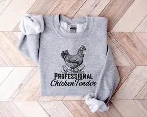 [SALE UP TO 45%] Chicken Tender Sweatshirt, Chicken Lover Shirt, Chicken Lover Girl, Chicken Girl Sweatshirt, Trendy Fall Apparel