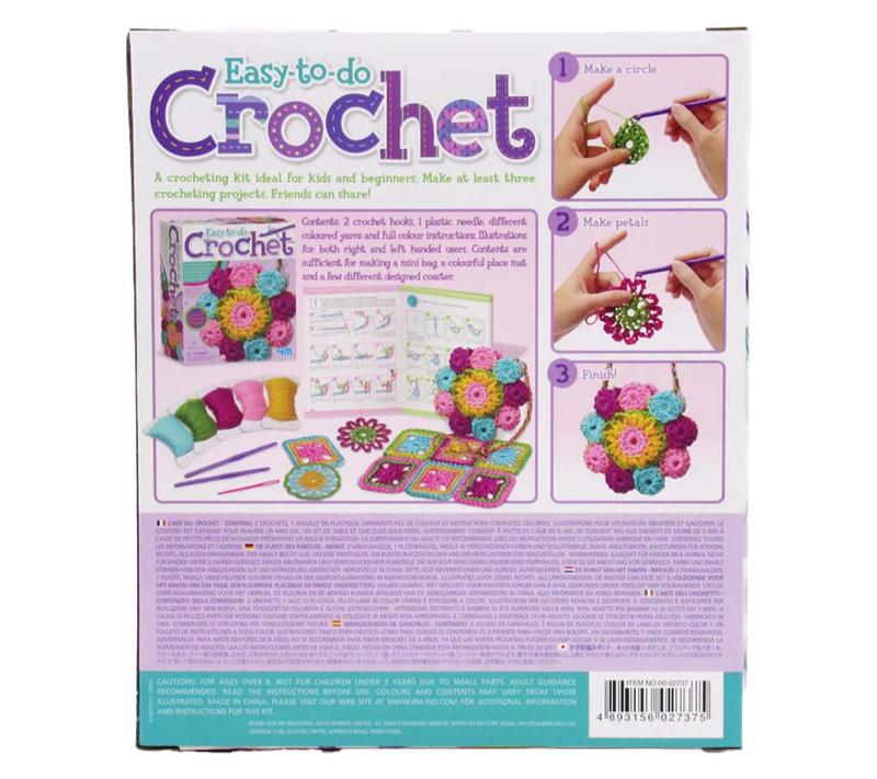 4M Easy-To-Do Crochet Kit - DIY Yarn Crafts, 3Project