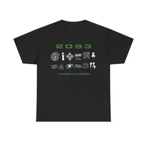 Yeat Lyfestyle 2093 Corp Tee Album Merch T-Shirts, Kids Size Crewneck Sweatshirt, Streetwear Graphic Tee, Y2K Clothes, Hip Hop Rapper T-shirt, Gift For Fan Boys & Girls, Men's Clothing, Music Tour 90s Merch
