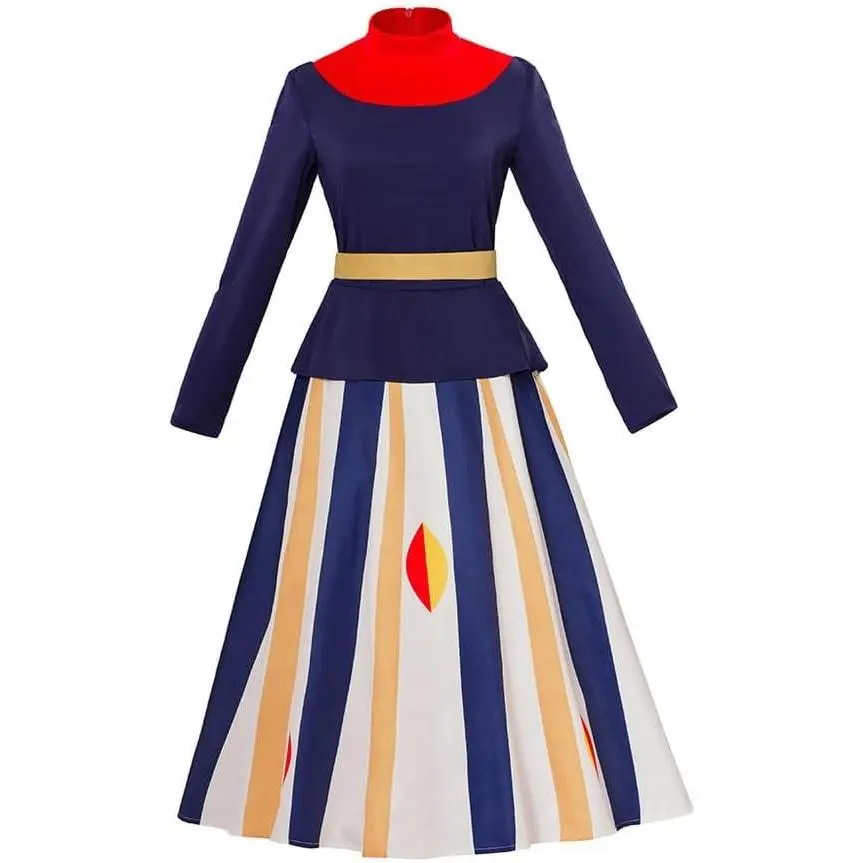 Franny Robinson Cosplay Costume Adult Women Printing Top Skirt Halloween Uniform