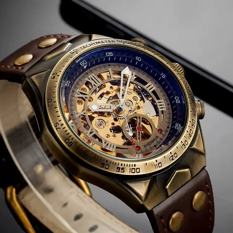 Retro Steampunk Skeleton Watch