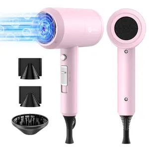 Foldable Ionic Hair Dryer,1800W Powerful Hot/Cool Wind Blow Dryer, 3 Magnetic Attachments, ETL, UL and ALCI Safety Plug, TikTokShopBlackFriday TikTokShopCyberMonday MothersDayGift summerwins