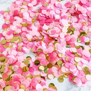 Light Pink & Gold Confetti Mix – Party Table Scatter & Balloon Filler