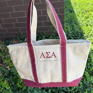Alpha Sigma Alpha - Embroidered Classic Tote Bag