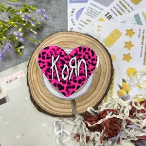 Aesthetic Pink Heart Soda Lover Acrylic Phone Grip | Cute Dr Pepper Girly Pop Culture Griptok Stand for Case | Kawaii Coquette Cherry Soda Aesthetic Smartphone Ring Holder | Trendy Holiday Galentines Stocking Stuffer Gift for Bestie