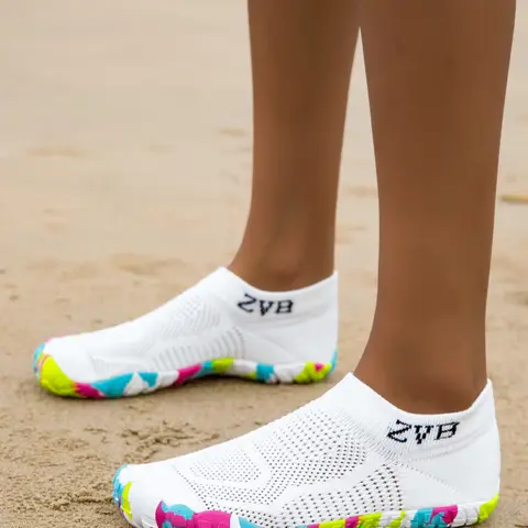 Women's Comfortable Breathable Rubber Sole Textile Upper Water Shoes, Yoga Shoes, Beach Swim Shoes, Indoor Sports, Lightweight Swim Shoes, Sporty Water Shoes, Swimming Shoes, Water Footwear