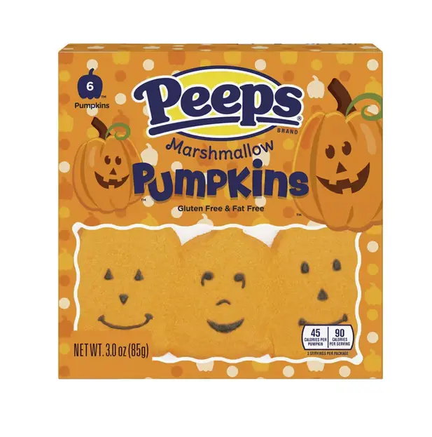 3 oz. Orange Marshmallow Pumpkins - 6 Pc. x3 Pack