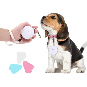 Retractable Dog Leash for Small and Medium Dogs up to 22lbs with 9.8ft Strong Nylon Tape, Hands Free, Portable and Lightweight Leash with Wrist Strap, One-Hand Brake, Tangle Free (White)