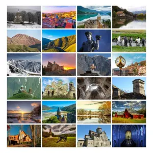 Georgian-inspired Postcard, 24pcs/set 4x6 Inch Postcard, Bulk Minimalist Cards for Students, Home Decor & Travel Keepsakes
