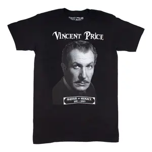 Vincent Price In Memoriam T-shirt Graphic Soft