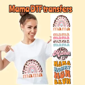 4 Mama Retro DTF transfers, t-shirt transfers, tote bag transfers, Pillow DTF prints