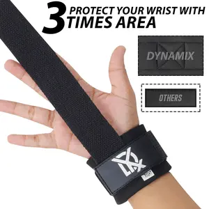 Gym Wrist Straps, Weight Lifting Straps Wrist Wraps, Powerlifting, Wrist Support By DYX