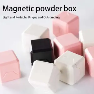 Magnetic Billiard Chalk Powder Box, Light and Portable Design, Strong Magnetic Closure, Multiple Colors Available, Ideal for Pool Players