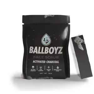 Ballboyz & Ballgirlz FACE SCRUBS for Teen Athletes – Natural Deep Clean for Sweat & Breakouts – Gentle Acne Exfoliant for Sensitive Skin Antibacterial Clay
