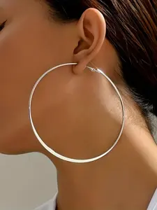Fashion Simple Exaggerated Large Hoop Earrings, Stylish Dangle Earrings for Women, Statement Earrings, Trendy Jewelry Accessory for All Occasions, High Quality Earrings