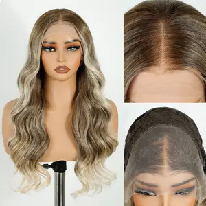 [STYLE ICON] ROSINA 360 Lace Synthetic Wig Invisi Strap Sung Fit 360 Glueless Full Lace Wigs Pre Pluched Wavy Skin-like HD Lace Frontal Heat Resistant Wig