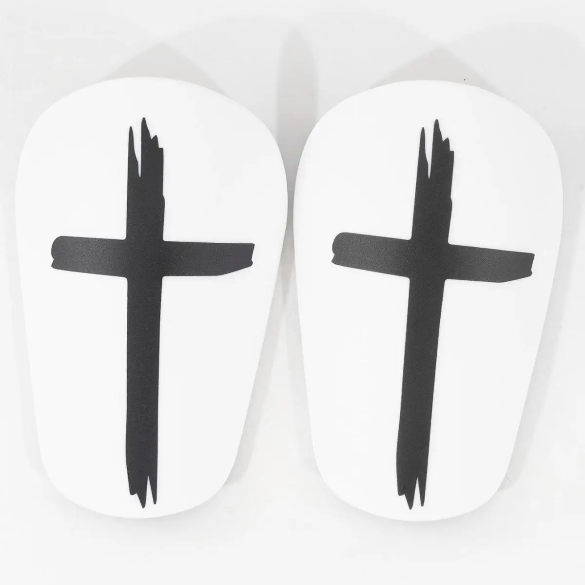 Mini Cross Design Soccer Shin Guard, 1 Pair Thickened Adult Leg Protector, Football Shin Guard for Men & Women, Outdoor Football Supplies