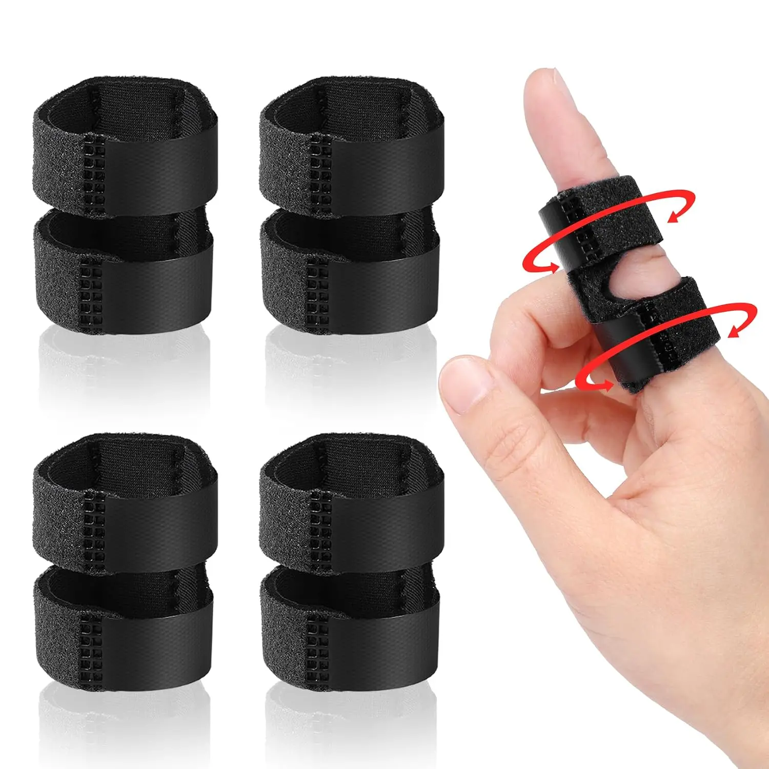 Thumb Finger Splint,Trigger Finger Splints,Finger Brace,Injured Mallet Finger,Broken Fingers Straightening,Pain Relief,Arthritis or Support for Fingers,Suitable for thumb, Index, Middle, Ring, Pinky Finger