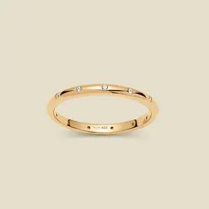 CZ Poppy Eternity Stacking Ring