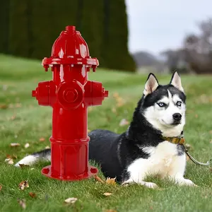 Dog Fire Hydrant Garden Sculpture, Perfect Puppy Training Post, Indoor and Outdoor Fire Hydrant Decorative Sculpture, Suitable for Garden Art and Garden Lawn, Unique Gift for Firefighter Dreams