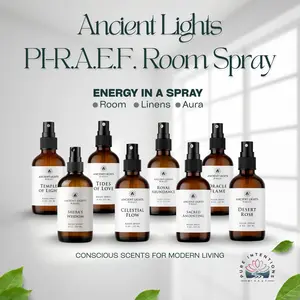 Ancient Lights Pi-.R.A.E.F. Luxury Room & Linen Spray – 8oz Scented Mist in 8 Scents, Handcrafted with Premium Botanicals