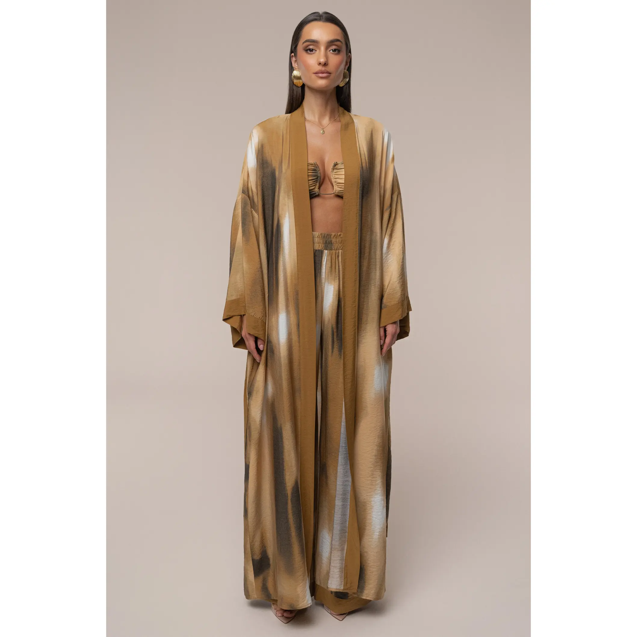 Brown Desert Oasis Duster