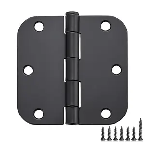 Ravinte Door Hinges 3.5"x 3.5" Door Hardware Controls Rounded 5/8" Radius Corners Interior Door Hinges, Steel Bifold Residential Standard Hinges 3.5" for Interior Doors