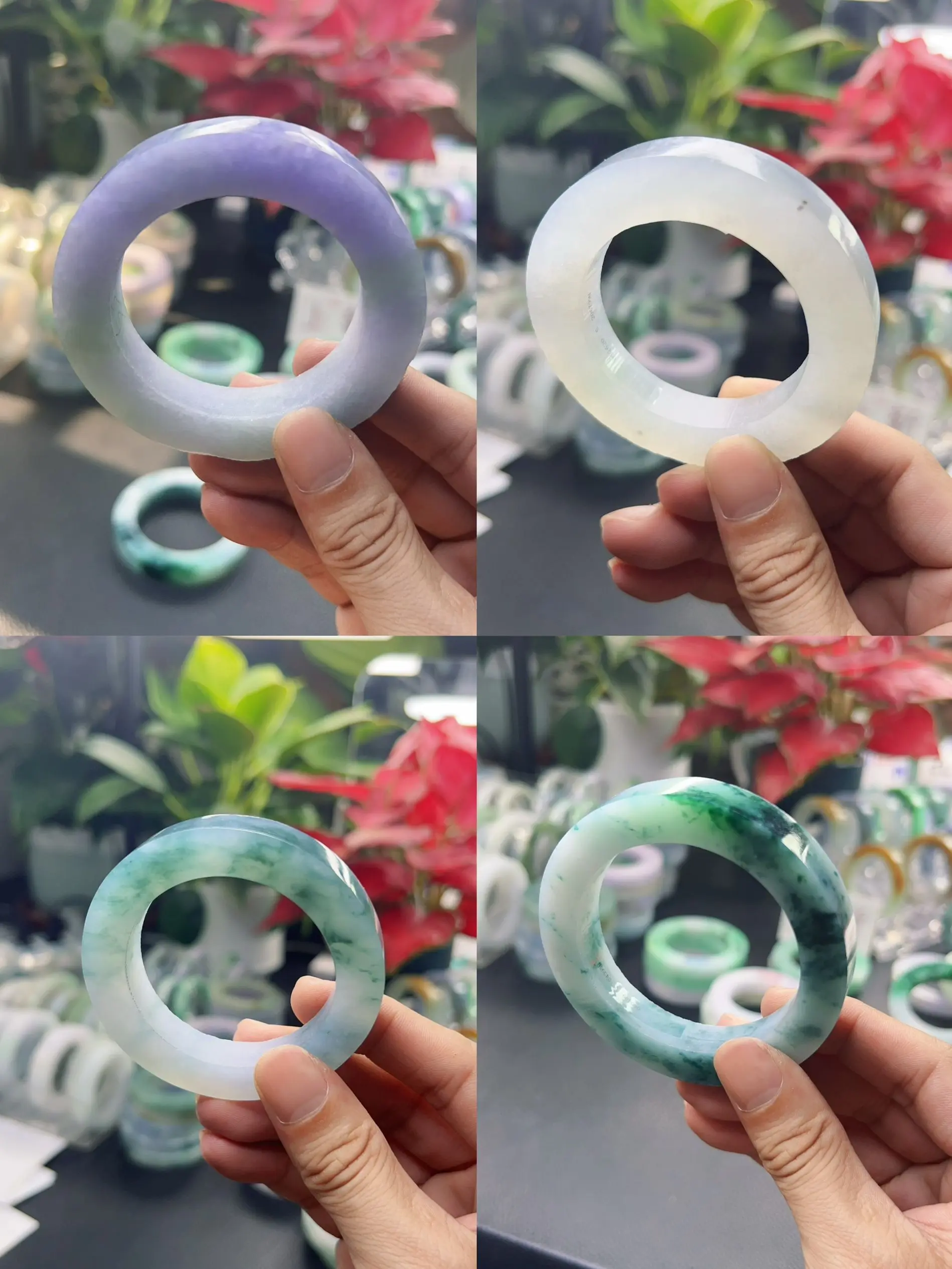 Certified Pure Grade A Natural Myanmar Jadeite Bangle Bracelet - Unisex Natural Mineral Jewelry Accessory with Gift Box