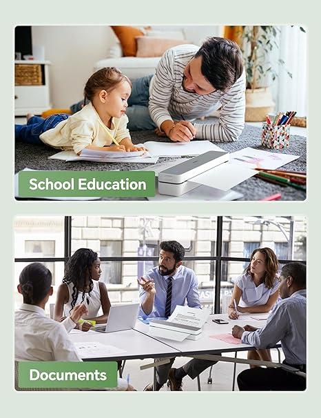 iDPRT Thermal Printer Paper, 200 Sheets Folded US Letter 8.5 x 11 Inch, MT610 & MT888 Thermal Paper,Compatible with iDPRT/HPRT/PRT Portable Printer